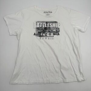 Snoop Dogg Battleship Arizona Hawaii Graphic T-Shirt Mens XL Cotton‎